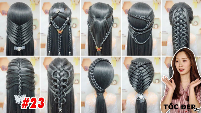 blog, 26 cách tết tóc đơn giản tuyệt đẹp | easy braid hairstyle tutorial | hairstyle transformations #23