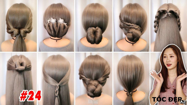 blog, 26 cách tết tóc đơn giản tuyệt đẹp | easy braid hairstyle tutorial | hairstyle transformations #24