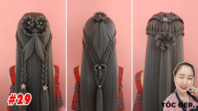 blog, 28 cách tết tóc đơn giản tuyệt đẹp | easy braid hairstyle tutorial | hairstyle transformations #29