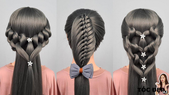 28 Kiểu tết tóc đẹp đơn giản dễ làm cho bạn gái | Easy Braided Hairstyles For Girls #43