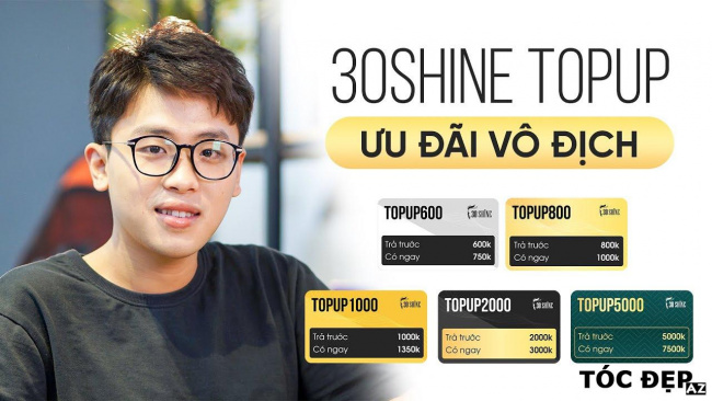 blog, 30shine topup – làm sao để đẹp trai vô địch sau dịch?? nay đã nâng cấp gói topup 5000!
