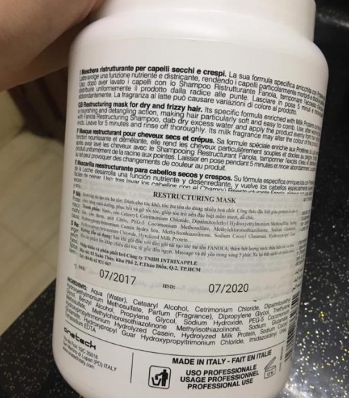 chăm sóc tóc, kem ủ tóc fanola nutricare review