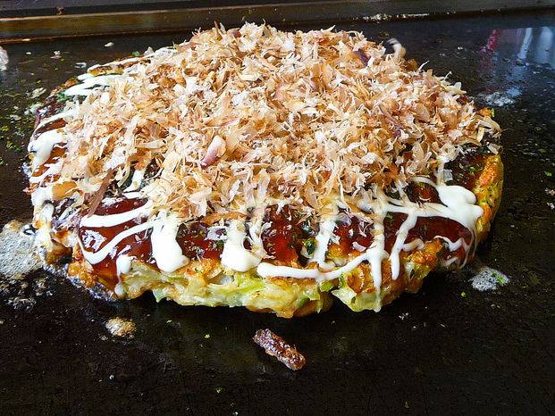 món chiên, nhật bản, okonomiyaki – bánh xèo nhật bản