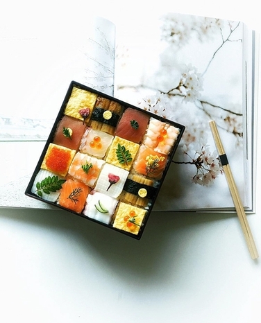 sushi, nhật bản, dân mạng sốt với mosaic sushi đẹp như tranh vẽ đến từ nhật bản