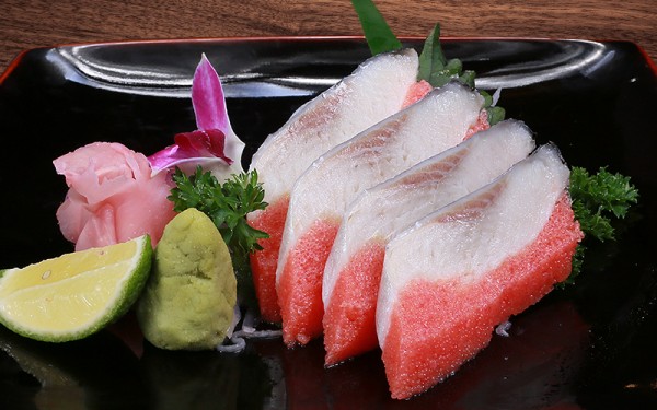hải sản, nhật bản, komochi nishin – sashimi cá trích ép trứng nhật bản