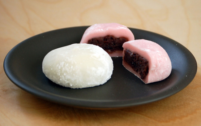 món ngọt, bánh kẹo, nhật bản, ohagi mochi – bánh gạo nếp đậu đỏ nhật bản