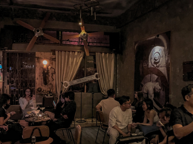 eurasian cuisine, garage style restaurant, ho chi minh city, the mechanic eatery & bar, a culinary experience destination that attracts young people in saigon