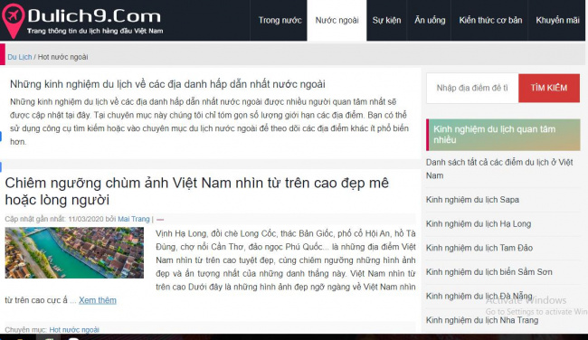 dulich9.com - trang tin du lịch hàng đầu việt nam
