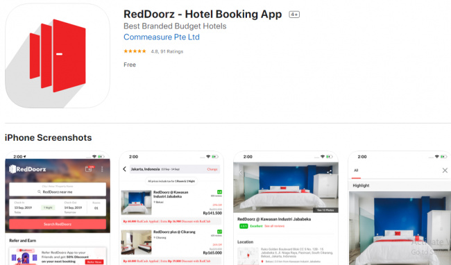 android, reddoorz.com đặt phòng view đẹp khỏi lo về giá xem ngay