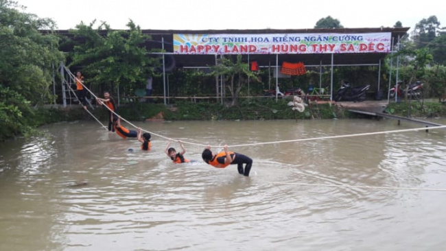 vui chơi mệt nghỉ cùng happy land hùng thy - khu vui chơi miệt vườn