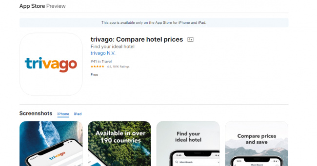 android, trivago.vn - giá phòng khách sạn khắp thế giới xem ngay