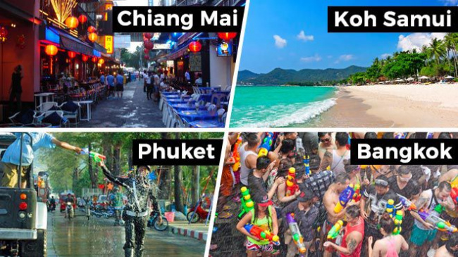 thái lan, châu á, top 3 tour du lịch thái lan tháng 4: lễ hội  té nước songkran
