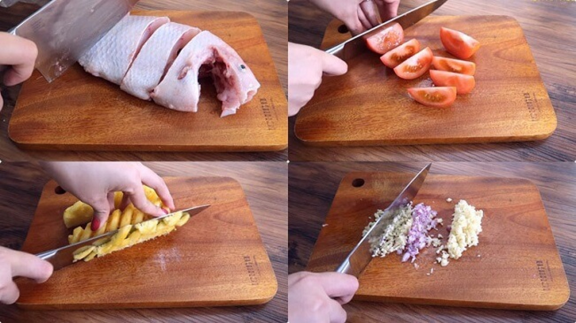 hướng dẫn cách nấu lẩu cá diêu hồng chua cay chuẩn vị thái