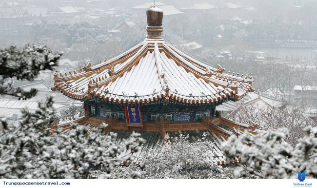 Ngắm Bắc Kinh Hóa Thiên Đường Tuyết Trắng