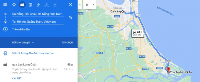 Hướng dẫn cách di chuyển từ Đà Nẵng đi Hội An chi tiết nhất