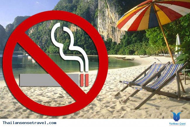 thái lan mới ban hành luật cấm thuốc lá trên các bãi biển