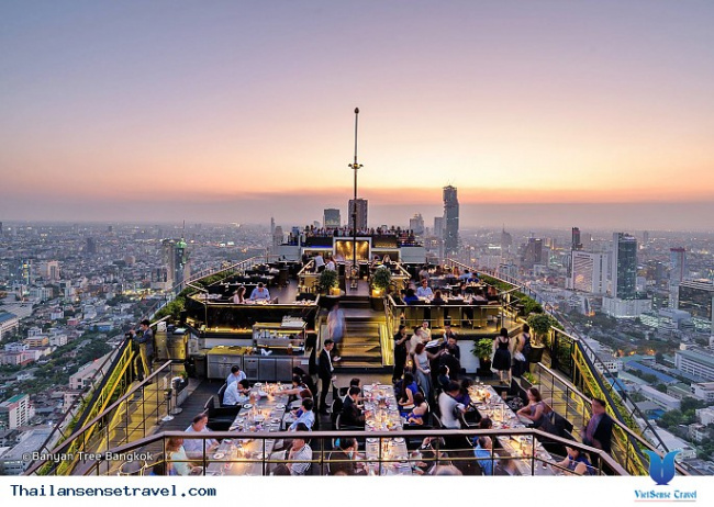 Những quán bar có view ngắm toàn cảnh thành phố Bangkok của Thái Lan.