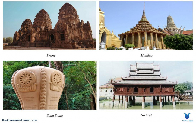 giải thích những thuật ngữ về kiến trúc đền thờ phật giáo ở thái lan