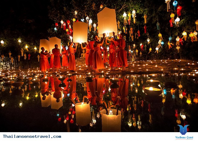Tham dự lễ hội thả đèn trời hoành tráng nhất tại Chiang Mai Thái Lan