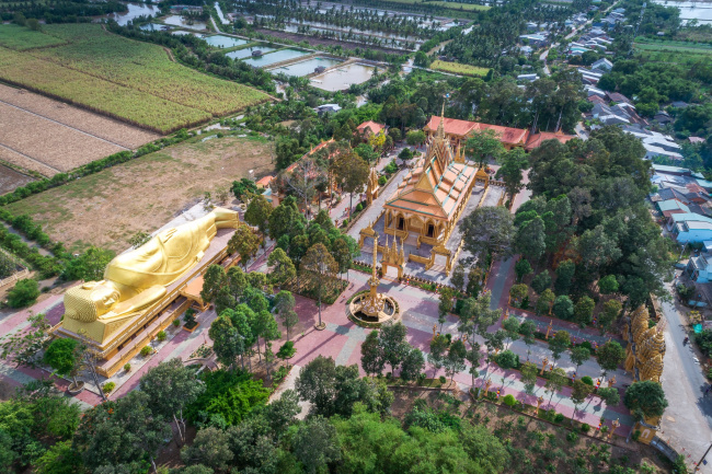 Vãn cảnh Chùa Vàm Ray – Ngôi chùa Khmer lớn nhất Trà Vinh