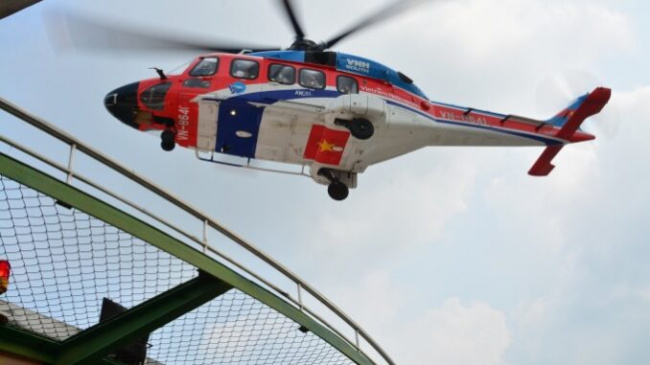 Ho Chi Minh City helicopter tour costs 4 million VND