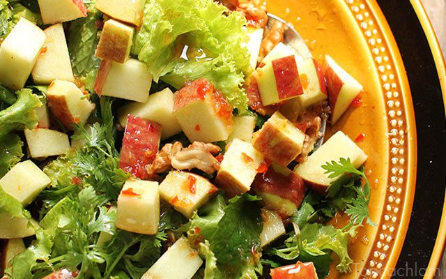 salad táo, cách làm salad táo, cách làm salad, 3 công thức salad táo thanh mát giảm cân