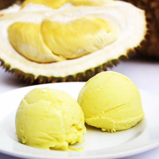 kem sầu riêng cốt dừa, kem sầu riêng, cách làm kem sầu riêng, cách làm kem, cách làm kem sầu riêng cốt dừa cực đơn giản, thơm ngon