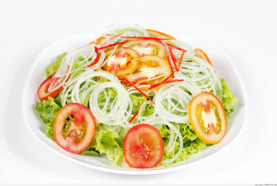 salad hành tây, hành tây, hành lá, cách làm salad, cách làm salad hành tây ngon miệng đơn giản