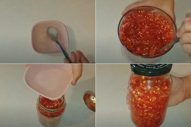 ớt xay ngâm dấm, ớt, cách làm ớt xay ngâm dấm đơn giản tại nhà