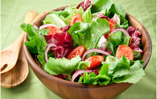 làm salad trộn dầu giấm, dầu giấm, cách làm salad, cách làm salad trộn dầu giấm thơm ngon đơn giản