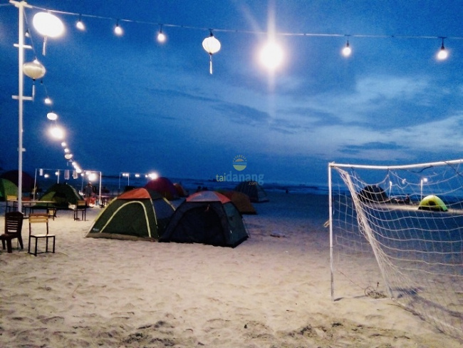 trải nghiệm thực tế cắm trại biển cảnh dương beach camp