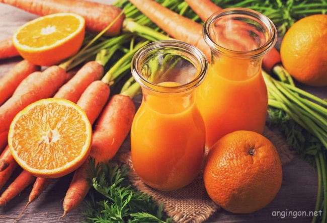 nước ép cà rốt và cam, nước ép trái cây, cách làm nước ép cà rốt và cam