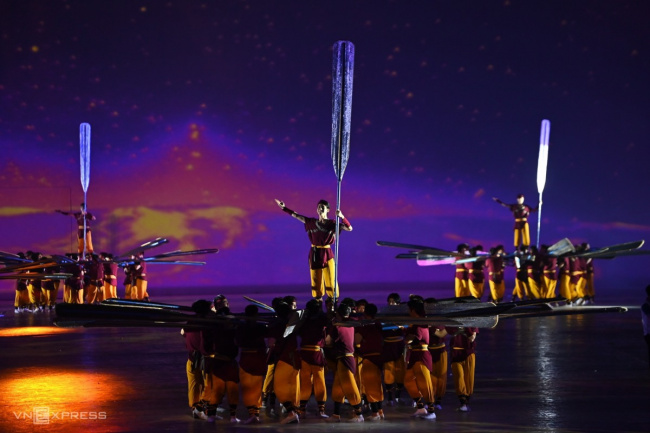 hanoi, opening sea games, sea games 31, the colors of vietnam in the opening ceremony of the 31st sea games