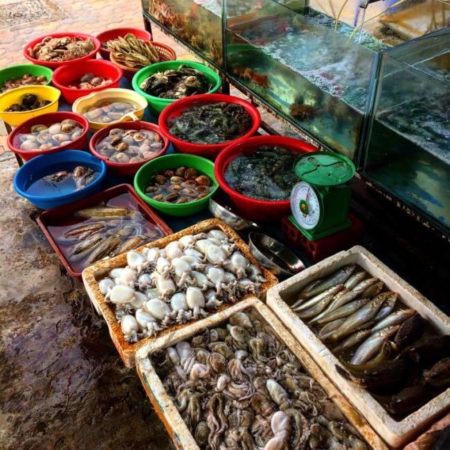 kinh nghiệm mua hải sản tại mũi né