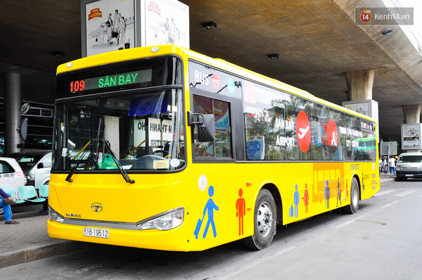 xe bus 5 sao từ tân sơn nhất đến trung tâm sài gòn