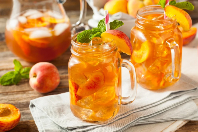 Không cần ra cửa hàng vẫn có ly trà đào cam sả vừa ngon vừa tốt cho sức khỏe với cách làm đơn giản