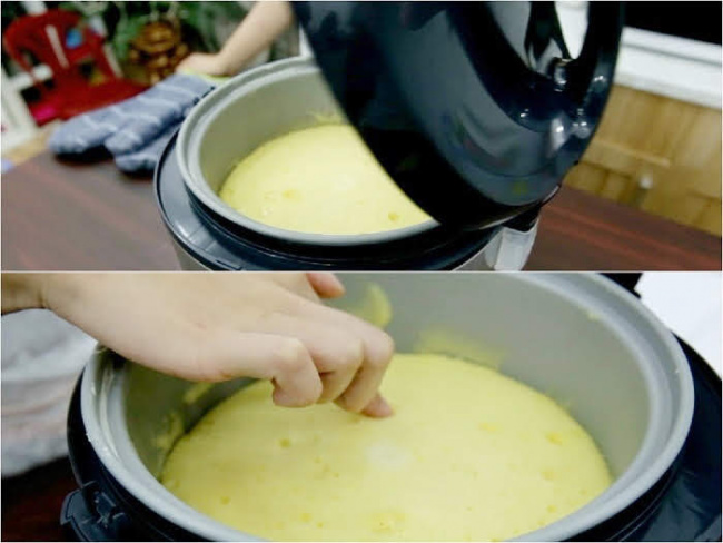 cách làm bánh gato dễ như ăn kẹo bằng nồi cơm điện