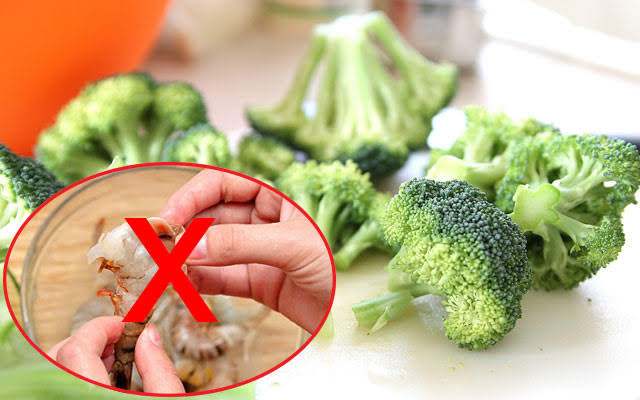 top 12 thực phẩm cực độc nếu kết hợp với tôm