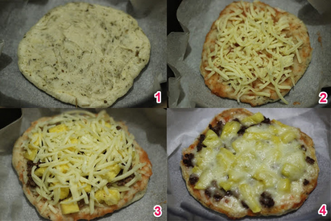 cách làm bánh pizza bằng nồi cơm điện cực dễ