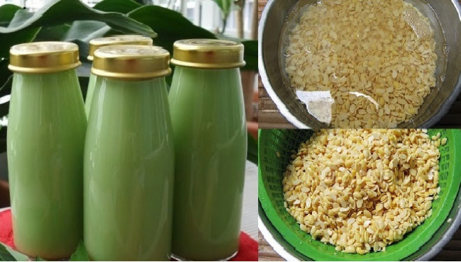 Cách làm sữa đậu xanh lá dứa siêu thơm mát, giúp mịn da đẹp dáng suốt mùa hè