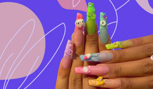 nail đẹp, những mẫu nail hoạt hình dễ thương, đáng yêu hot nhất 2022