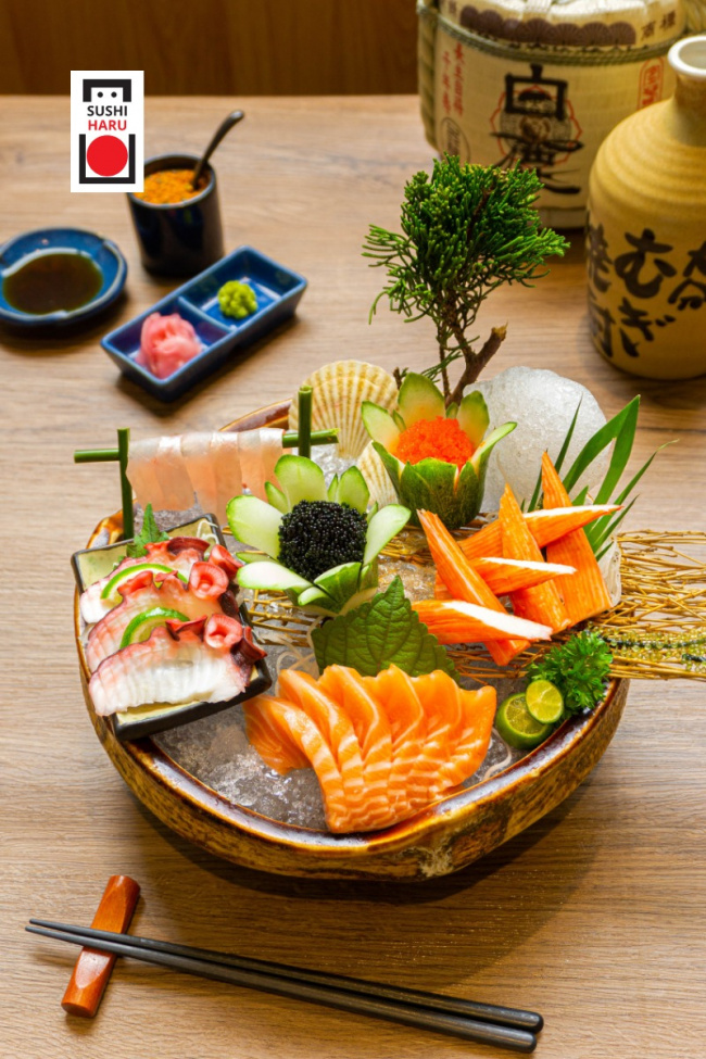 Sushi Haru chuỗi nhà hàng Nhật sang trọng mức giá bình dân