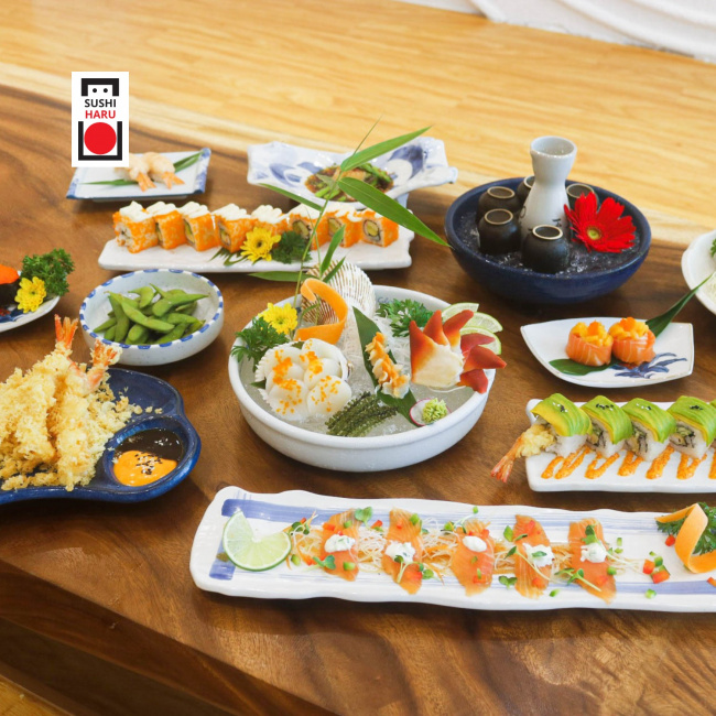 ăn chơi sài gòn, sushi haru chuỗi nhà hàng nhật sang trọng mức giá bình dân