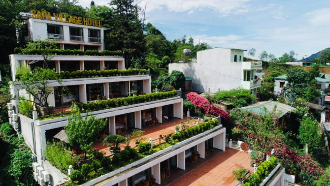 lưu trú ở sapa, review sapa village hotel – khách sạn nhà vườn tựa lưng sườn đồi