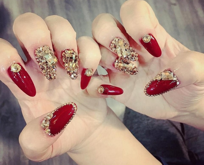 40 Những mẫu nail đỏ đẹp giúp nàng Quyến Rũ Hơn  TOKYOMETRO