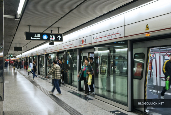 Hướng dẫn đi tàu điện ngầm ở Hong Kong
