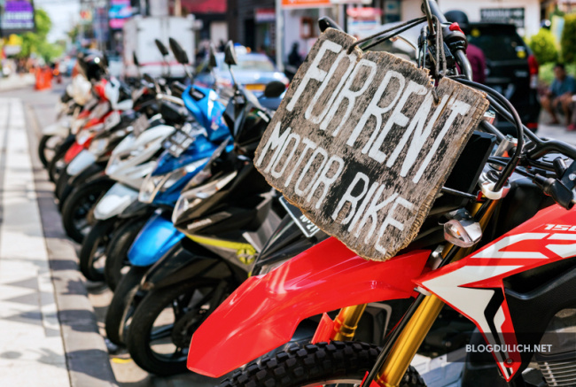 indonesia, địa điểm uy tín cho thuê xe máy ở bali, indonesia và những điều cần lưu ý