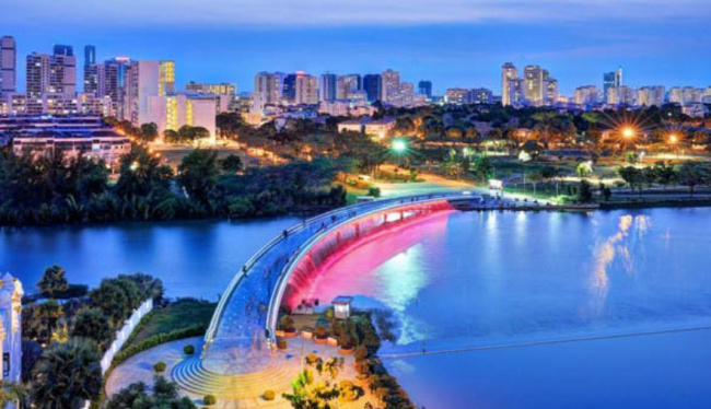 du lịch, địa điểm du lịch, cầu ánh sao quận 7 có gì thu hút? singapore thu nhỏ của việt nam