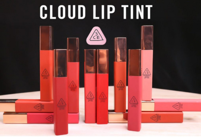 Review 10 màu son 3CE Cloud Lip Tint đang gây sốt