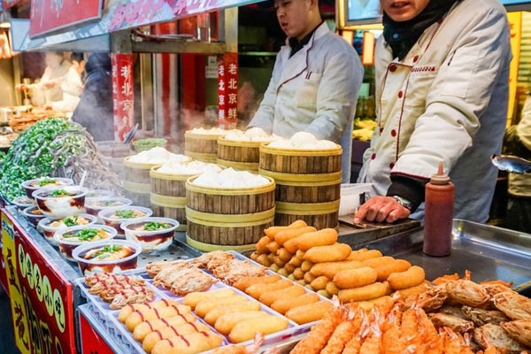 No bụng với các món ăn đường phố Trung Quốc hấp dẫn